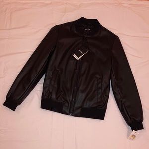 Dkny vegan leather jacket